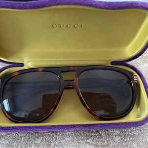 Aviator shape color lens grey color frame Havana lens 60mm